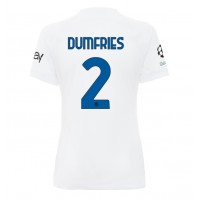 Dres Inter Milan Denzel Dumfries #2 Preč pre Ženy 2023-24 Krátky Rukáv